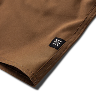 Roark Venture Boardshorts in Otter - standard fit boardshorts with 4-way stretch ripstop, water-repellent finish, and zip pockets