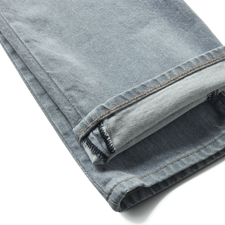 Hwy 128 Straight Fit Denim Pants in Smokey Blue, Hempworx™ fabric, sustainable, comfortable fit, 32" inseam.