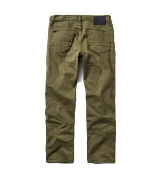Roark Hwy 128 Straight Fit Jeans, Military 2, broken twill, comfortable rise, YKK zipper, durable poly/cotton pocketing.