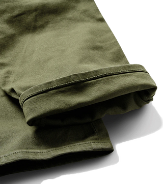 Roark Hwy 128 Straight Fit Jeans, Military 2, broken twill, comfortable rise, YKK zipper, durable poly/cotton pocketing.