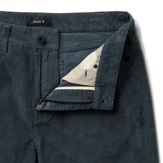 Roark HWY 128 corduroy pants in orion with straight-leg fit.
