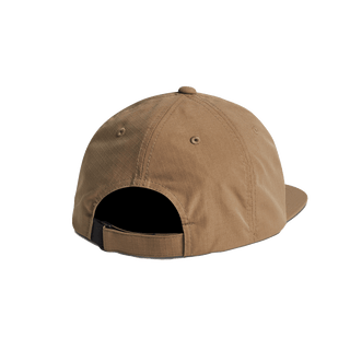 Roark Club Muerto 5-Panel Hat in Bronze featuring five-panel construction, adjustable strapback closure, and embroidered design.