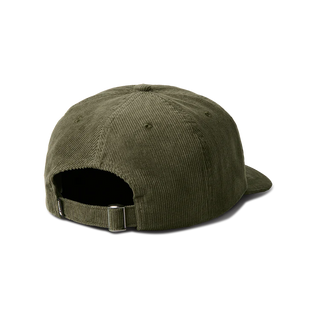Roark Nomad Strapback Hat in Dark Military with curved visor and mesh sweatband