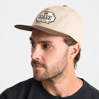 Roark Gaucho Venture Strapback Hat with classic five-panel unstructured design and adjustable strapback closure for a versatile fit.
