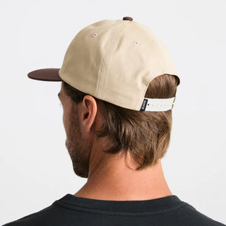 Roark Gaucho Venture Strapback Hat with classic five-panel unstructured design and adjustable strapback closure for a versatile fit.