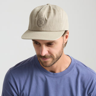 Made to Fade 6 Panel Hat in Washed Fossil - unstructured 6-panel cap with vintage wash and adjustable strap
