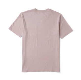 Roark Made To Fade Short Sleeve Pocket Tee in Washed Dusty Lilac, 100% cotton 30-singles premium ringspun combed cotton pigment overdyed broken-in pocket tee with unique character that improves with wear