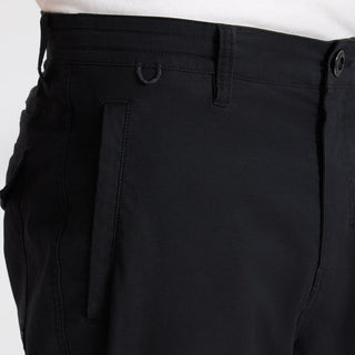 Roark Layover Pro Pants in Black with 4-way stretch and travel-focused features.