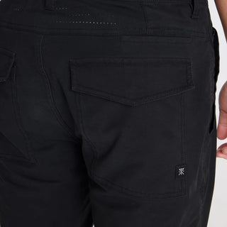 Roark Layover Pro Pants in Black with 4-way stretch and travel-focused features.