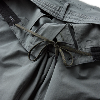 Roark Layover Pro Pants in Charcoal with stretch fit and ventilated back panel.