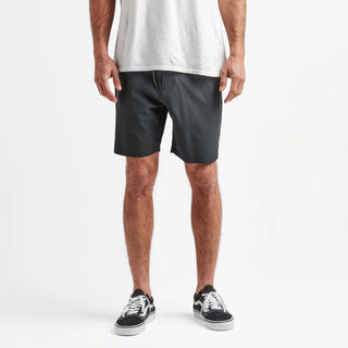 Black Roark Explorer 2.0 Hybrid Shorts, 4-way stretch, quick-drying, secure drawstring waist, zip pocket.