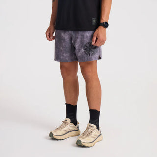 Roark Serrano 7" Active Stretch Shorts in Shark, recycled polyester with DWR finish and multiple pockets.