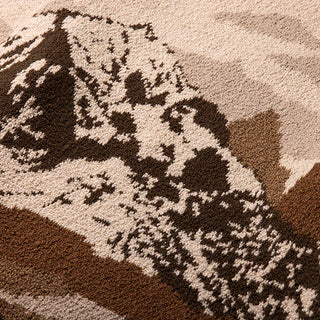 Roark Gaucho Sweater in Khaki with scenic intarsia design and relaxed fit cotton blend knit.