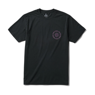 Roark Rituals Premium Tee in Black with nature-inspired artwork.