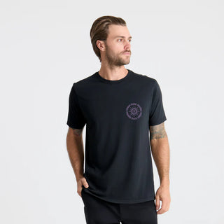 Roark Rituals Premium Tee in Black with nature-inspired artwork.