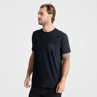 Roark Rituals Premium Tee in Black with nature-inspired artwork.