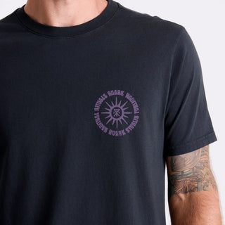 Roark Rituals Premium Tee in Black with nature-inspired artwork.