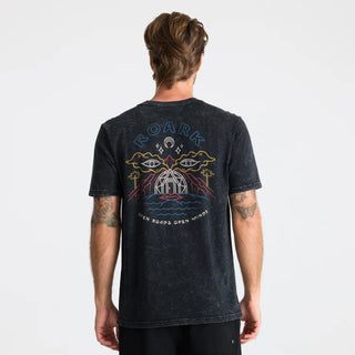 Roark Open Roads Premium Tee made from soft 100% cotton, inspired by travel and exploration.
