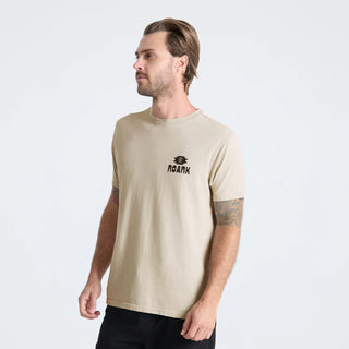 Roark Gaucho Surfista Tee in Fossil with garment-dyed premium cotton and relaxed adventure-ready fit.