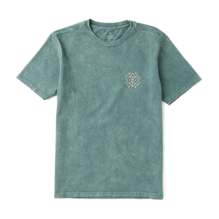 Roark Ghostrider Premium Tee in Slate Green, premium fit 100% ringspun combed cotton pigment dyed tee in 20-singles weight with a soft, lived-in feel