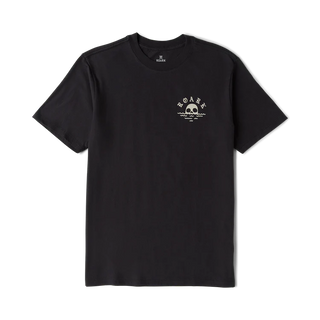 Roark Fear The Sea Premium Tee in Black — 100% pigment-dyed ringspun combed cotton, premium fit, 20 singles