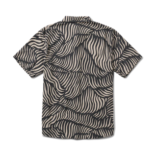 Roark Bless Up Breathable Stretch Shirt in grey with perforated fabric