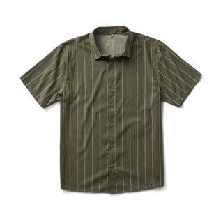 Roark Bless Up breathable stretch shirt with military stripe pattern.