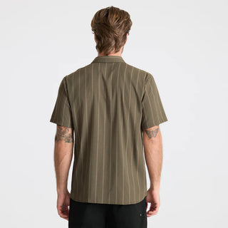 Roark Bless Up breathable stretch shirt with military stripe pattern.