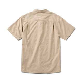 Roark Journey Short Sleeve Shirt in Fossil with casual collar.