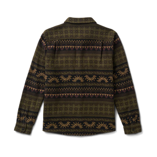 Roark Nordsman Jacquard Long Sleeve Flannel with organic cotton, jacquard pattern, snap closure, chest pockets, and durable construction.