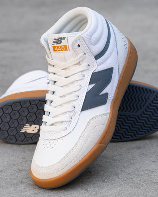 New Balance Numeric 440 High V2 Shoes - White/Gum