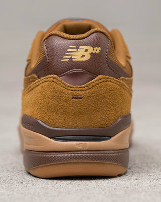 New Balance Numeric Andrew Reynolds 933 in Breakfast Tea/Pumpernickel — Andrew Reynolds signature skate shoe with ABZORB cushioning, suede and mesh upper, compression-resistant midsole, low-top silhouette