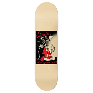 Shawn Hale's Life Gives Death Skateboard Deck, 8.5"x32", made from 7 Ply North American Hard Rock Maple, with a black grip sheet included.