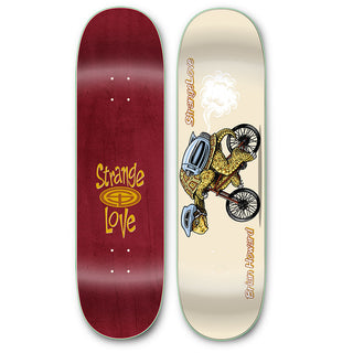 StrangeLove Skateboards Brian Howard 8.75" deck with Sean Cliver artwork, hand-screened.
