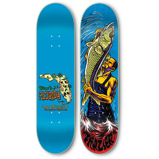 StrangeLove Skateboards Mike Frazier 8.25" deck, Sean Cliver art, screen-printed.