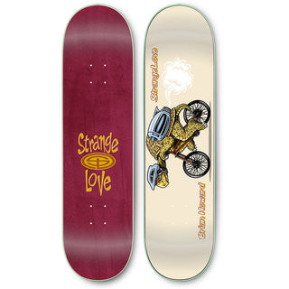 StrangeLove Skateboards Brian Howard 8.375" deck with Sean Cliver artwork, heat transferred.