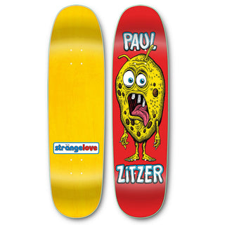 StrangeLove Skateboards Paul Zitzer 8.75" deck, Sean Cliver art, PS Stix Screened printed