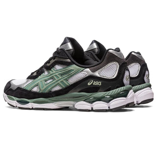 Asics GEL-NYC White/Ivy sneaker with GEL-NIMBUS® 3 design and GEL-CUMULUS® 16 technology for comfort.