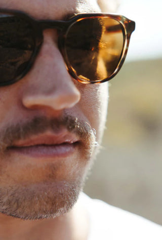 "Otis Eyewear Divide sunglasses in Eco Aurora frame with Brown Polar lenses — sustainable polarized sunglasses for men and women"