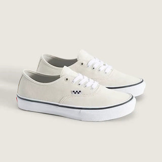 Vans Skate Authentic Shoes - White/Gunmetal Grey