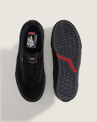 Vans Skate Curren Caples Shoes in Black/Black - signature skate shoes with PopCush™ footbeds, DuraCap™ underlays, SickStick™ rubber outsole, and vulcanized sole