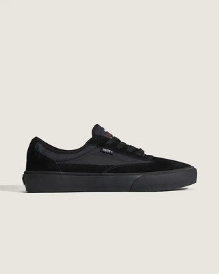 Vans Skate Curren Caples Shoes in Black/Black - signature skate shoes with PopCush™ footbeds, DuraCap™ underlays, SickStick™ rubber outsole, and vulcanized sole