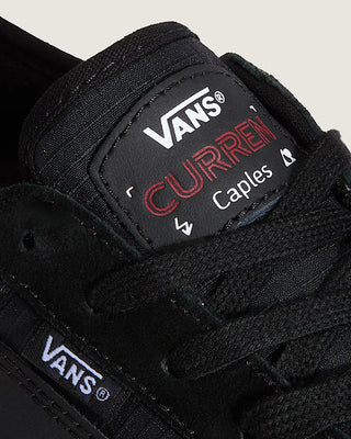 Vans Skate Curren Caples Shoes in Black/Black - signature skate shoes with PopCush™ footbeds, DuraCap™ underlays, SickStick™ rubber outsole, and vulcanized sole
