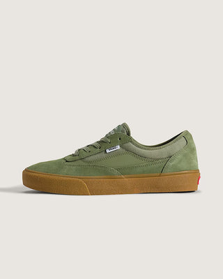 Vans Skate Curren Caples Shoes in Green/Gum - signature skate shoes with PopCush™ footbeds, DuraCap™ underlays, SickStick™ rubber outsole, and vulcanized sole