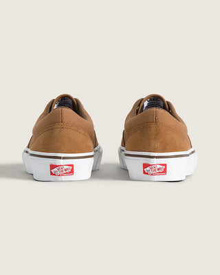 Vans Skate Era Skate Shoes in Chipmunk Brown — suede and canvas upper with vulcanized waffle outsole, PopCush™ footbeds, DuraCap™ reinforcement, and SickStick™ grip. The original skate shoe reengineered.

