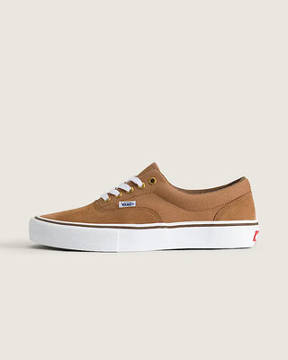 Vans Skate Era Skate Shoes in Chipmunk Brown — suede and canvas upper with vulcanized waffle outsole, PopCush™ footbeds, DuraCap™ reinforcement, and SickStick™ grip. The original skate shoe reengineered.

