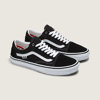 Black and white sneakers on a light gray background