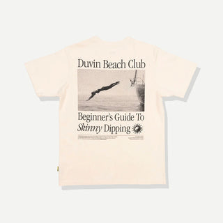 Duvin Skinny Dippin Tee in Antique with vintage-washed cotton and graphic artwork.