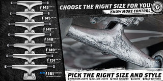 Silver Thunder Trucks 148, perfect for quick turns and grinds, lightweight and durable, for 8.0"-8.5" boards.