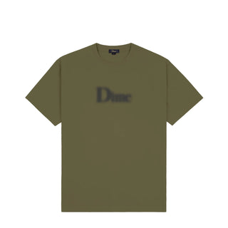Olive Dime Classic Blurry Tee with screen printed logo on 6.5oz cotton.